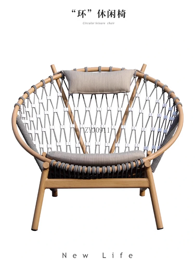 Outdoor-Sofa, Stuhl, Villa, Balkon, einzelne Freizeit, Garten, Terrasse, Rattanmöbel