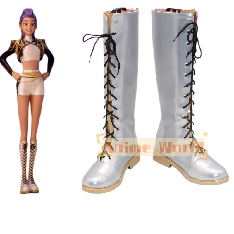 

Game KPop Demon Hunters HUNTR/X Rumi rumi Cosplay Shoes Halloween Carnival Party Comic-con Role Playing Shoes Adult Children