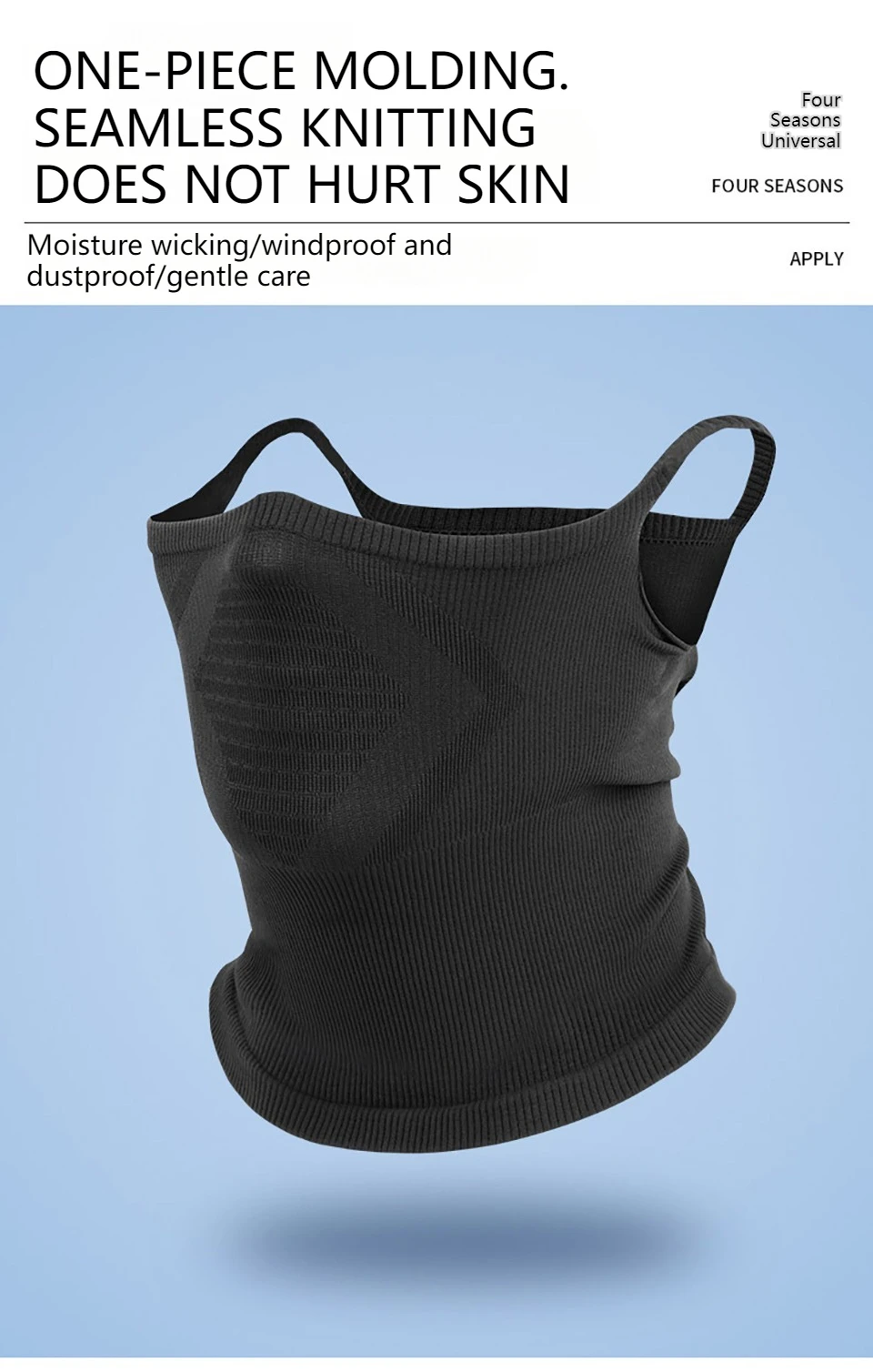 GTUBIKE Sport-Bandana, atmungsaktiv, Sonnenschutz, Radfahren, Fahrrad, Gesichtsbedeckung, wiederverwendbare Masken, Wandern, Camping, Halstuch, weicher Schal – Detail 7