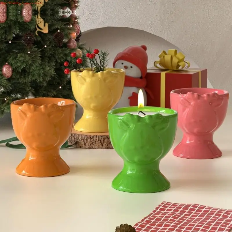 

G92D Silicone Mould Elk Embossing Detachable Holder Cement Castes Template