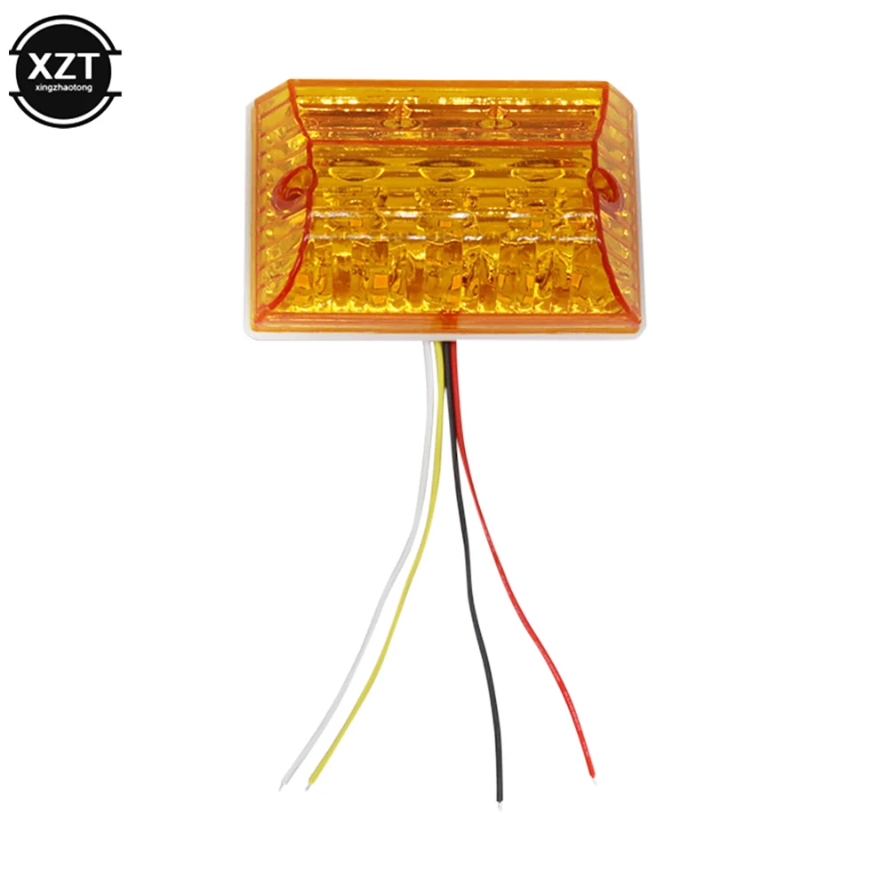 2pcs NEW LED Car Truck Side Marker Lights Signal Lamps 24V Highlight Indicator Waterproof Turn Tail Light