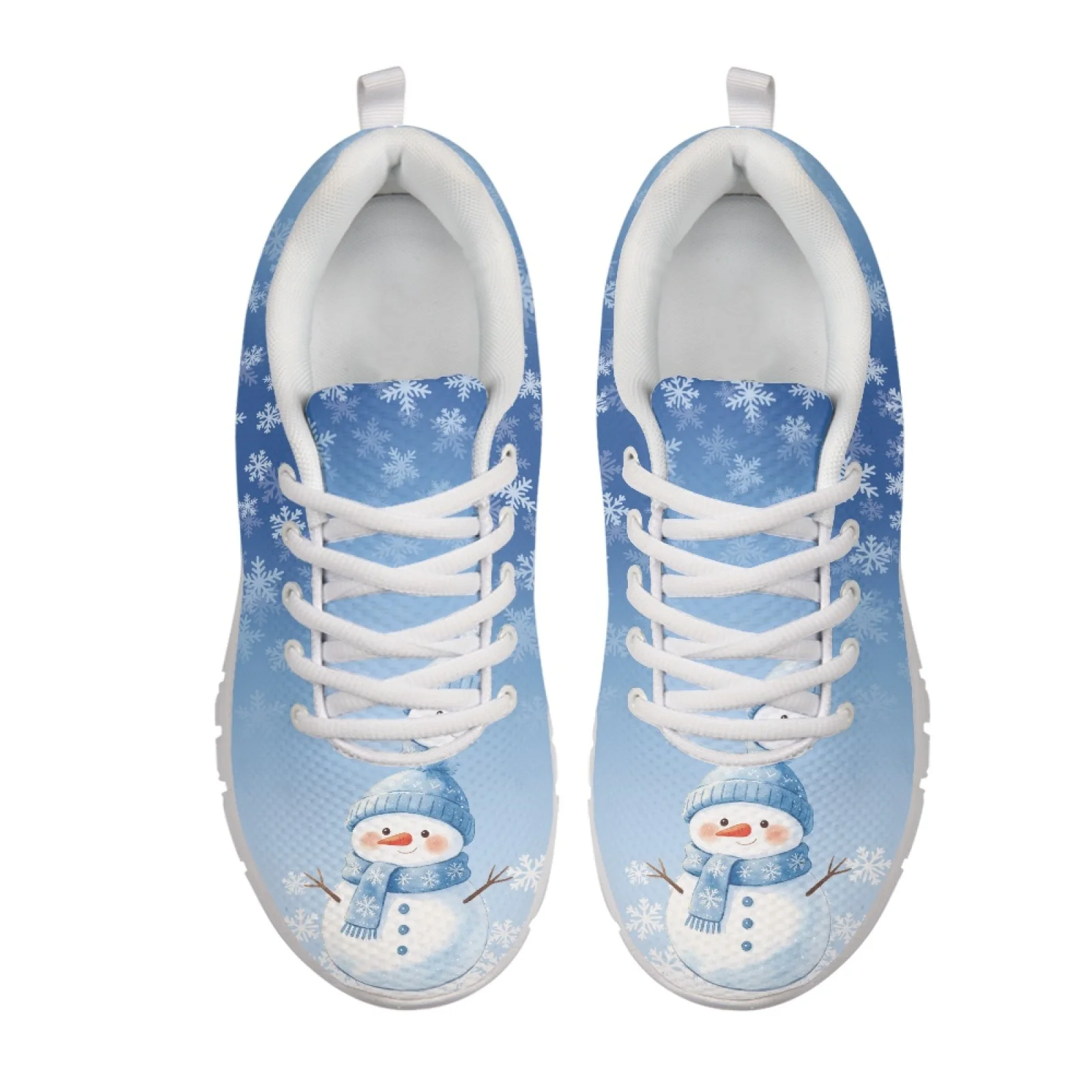 Coloranimal Christmas Santa Theme Mens Lace Up Athletic Trainers Comfortable Breathable Mens Athletic Sneakers for Travel