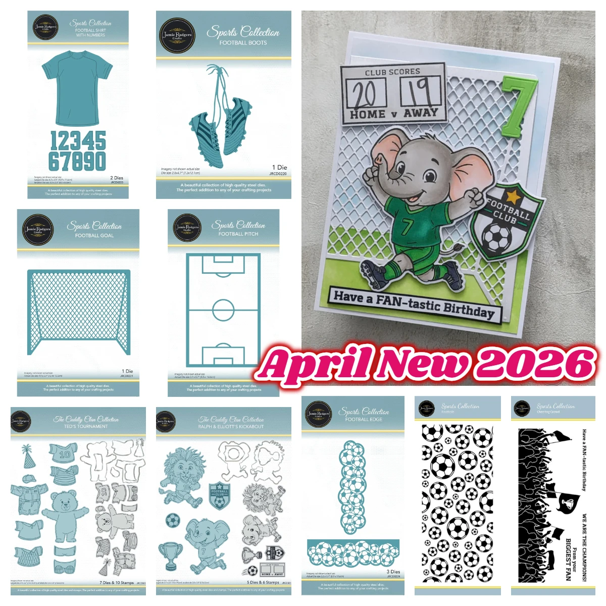 

Footballs Pitch Tournament Metal Cutting Dies Handmade DIY Embossing Making Scrapbooking Photo Album Die Cuts Craft Decoration