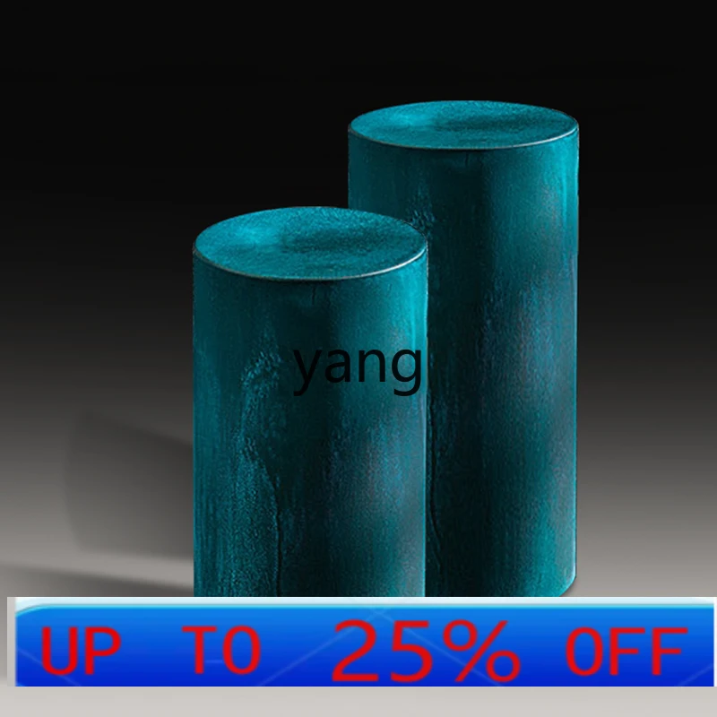 

LTT cylindrical color personalized creative wrought iron small corner table simple modern round pier outdoor coffee table