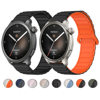 Magnetic Loop Straps For Huami Amazfit BALANCE Wristband Amazfit GTR 4 3 Pro 47mm/GTS 4 2e/Active 2/Bip 6 Silicone Band Bracelet