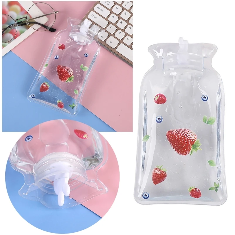 PVC Hot Water Bottle Bag with Ears 650ml/1000ml/1700ml Capacity, Heat Resistant and Durable Hand Warmer