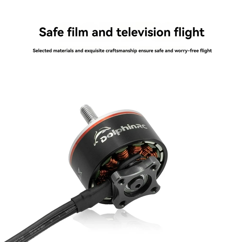 

Бесщеточный двигатель DolphinRC 2812, 1100 кВ, вал 5 мм, малошумный двигатель дрона для 7-дюймового 8-дюймового RC FPV-дрона 1100 кВ-ELEC