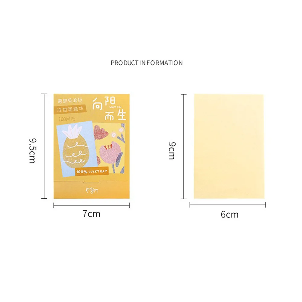 100Pcs/box Protable Face Oil Blotting Paper Matting Face Wipes Face Cleanser Oil Control Oil-absorbing Facial Towel Tools