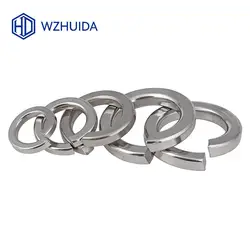 WZHUIDA Spring Split Lock Washer Elastic Gaske m3 m4 m5 m6 m8 m10 m12 m14 m16 m18 m20 m22 m24 m30 stainless steel GB93