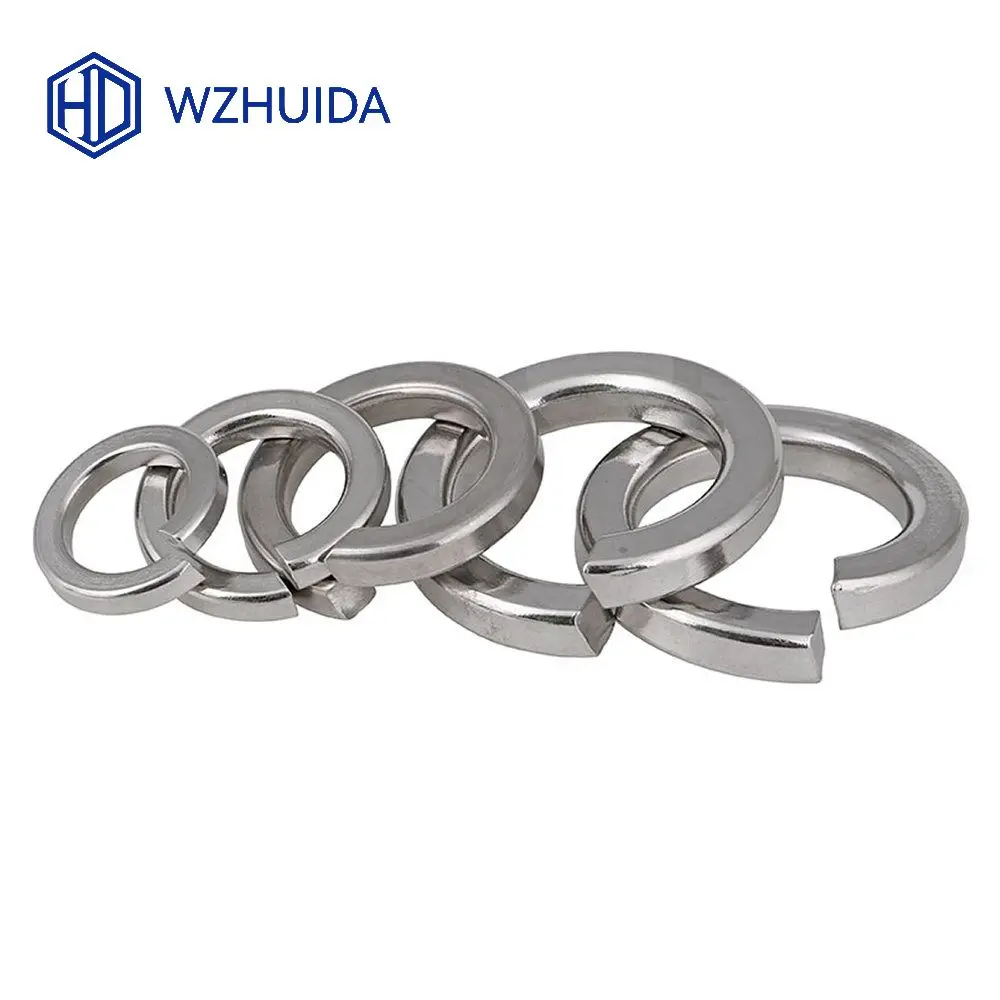 WZHUIDA Sprężynowa podkładka zabezpieczająca Elastyczna uszczelka m3 m4 m5 m6 m8 m10 m12 m14 m16 m18 m20 m22 m24 m30 stal nierdzewna GB93