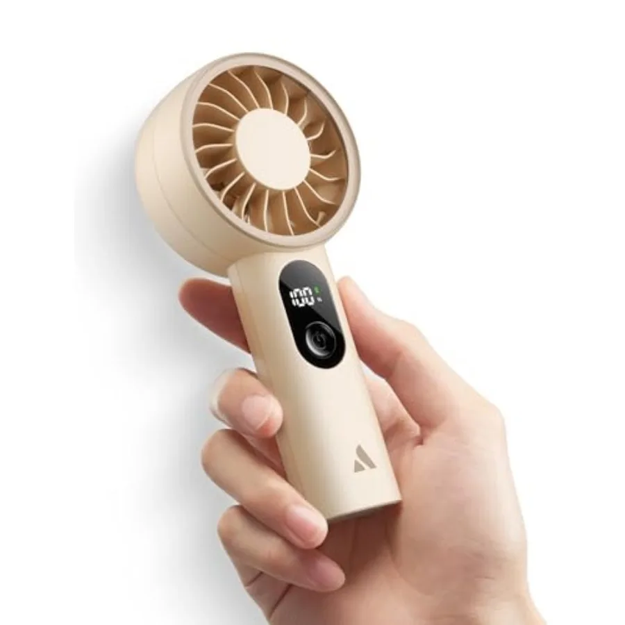 

Mighty Portable Fan, Powerful Handheld Fan, USB Rechargeable [10H Max Cooling Time], Mini Personal Battery Powered, Pocket for