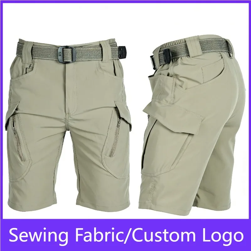 

Lightweight Men's Cargo Shorts Quick Dry Summer Outdoor Hiking Fishing Casual Short Multi-Pocket Breathable Loose Fit Tactical