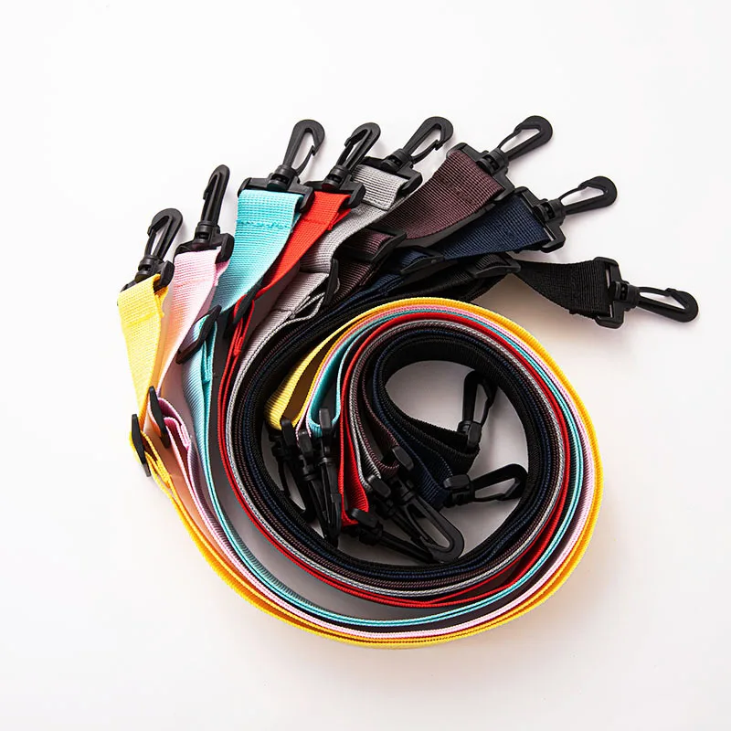6Pcs/Set Adjustable Single Shoulder Bag Crossbody Strap, 2cm Styles, 135cm Long 6-Color Webbing Bag Replacement Straps, Sturdy Plastic Head Shoulder Straps