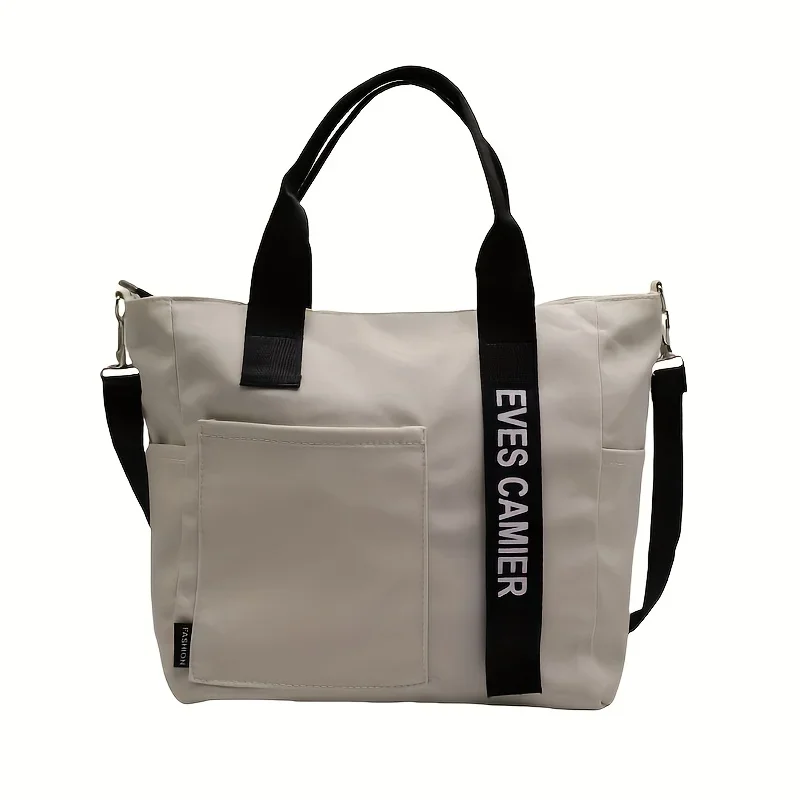 Oxford wasserdichte Handtasche, Umhängetasche für Damen, weiche Tragetasche mit Reißverschluss, mehrere Fächer, Polyesterfutter. – Detail 18