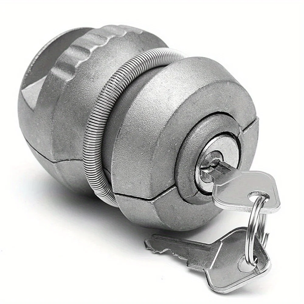 1Set Zinc Alloy Trailer Hitch Lock Ball Lock Universal Anti Theft Device for Caravan Tow Coupling Auto Replacement Parts