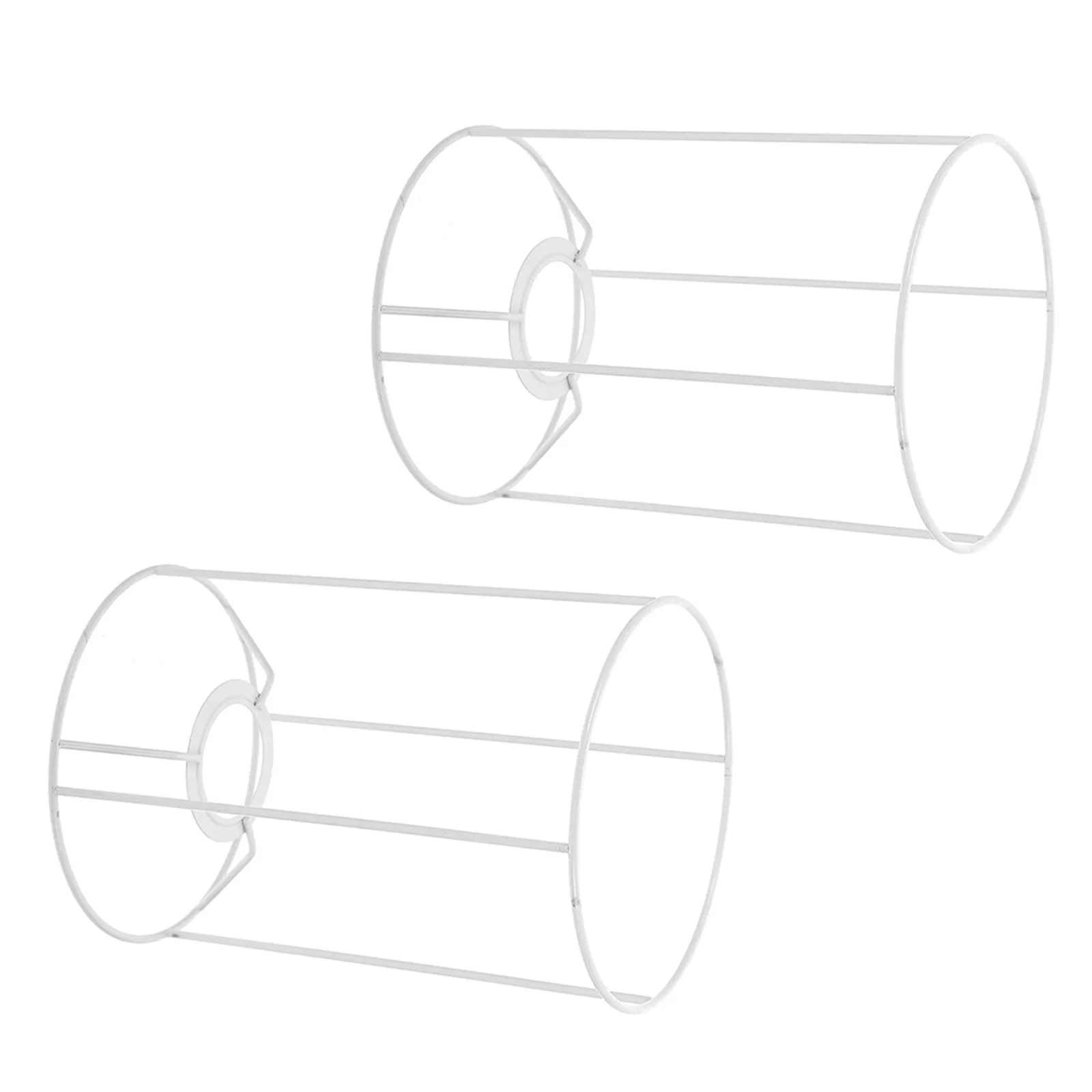 2Pcs Lampshade Frame Vintage Iron Wire Metal Frame for DIY Table Pendant Light Lamp Shade Making Craft Lighting Accessory