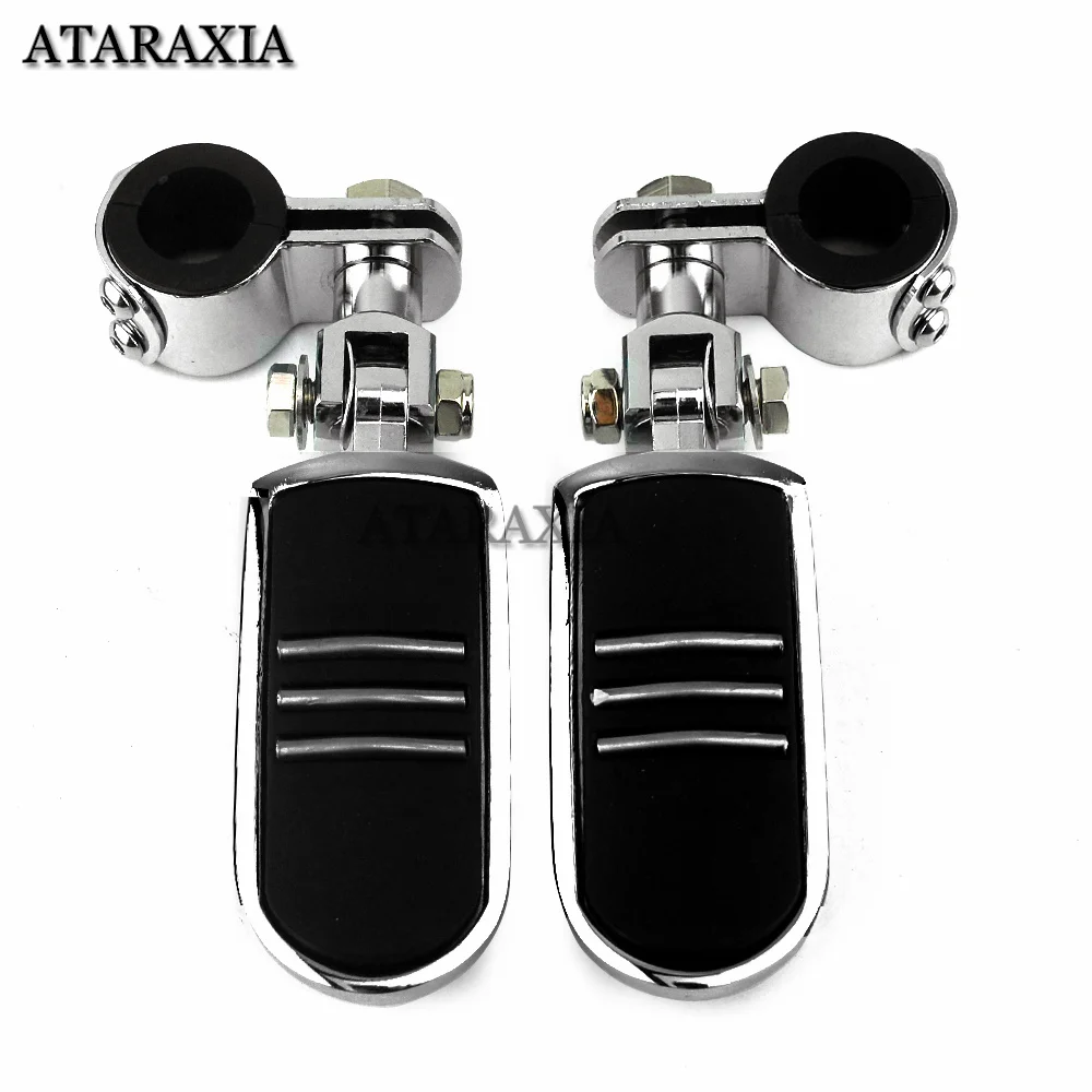

Motorcycle Pegs 32mm Highway Engine Guard Bar Mount Clamps Foot Pegs Footrest For Harley Suzuki Yamaha Cafe Racer Universal