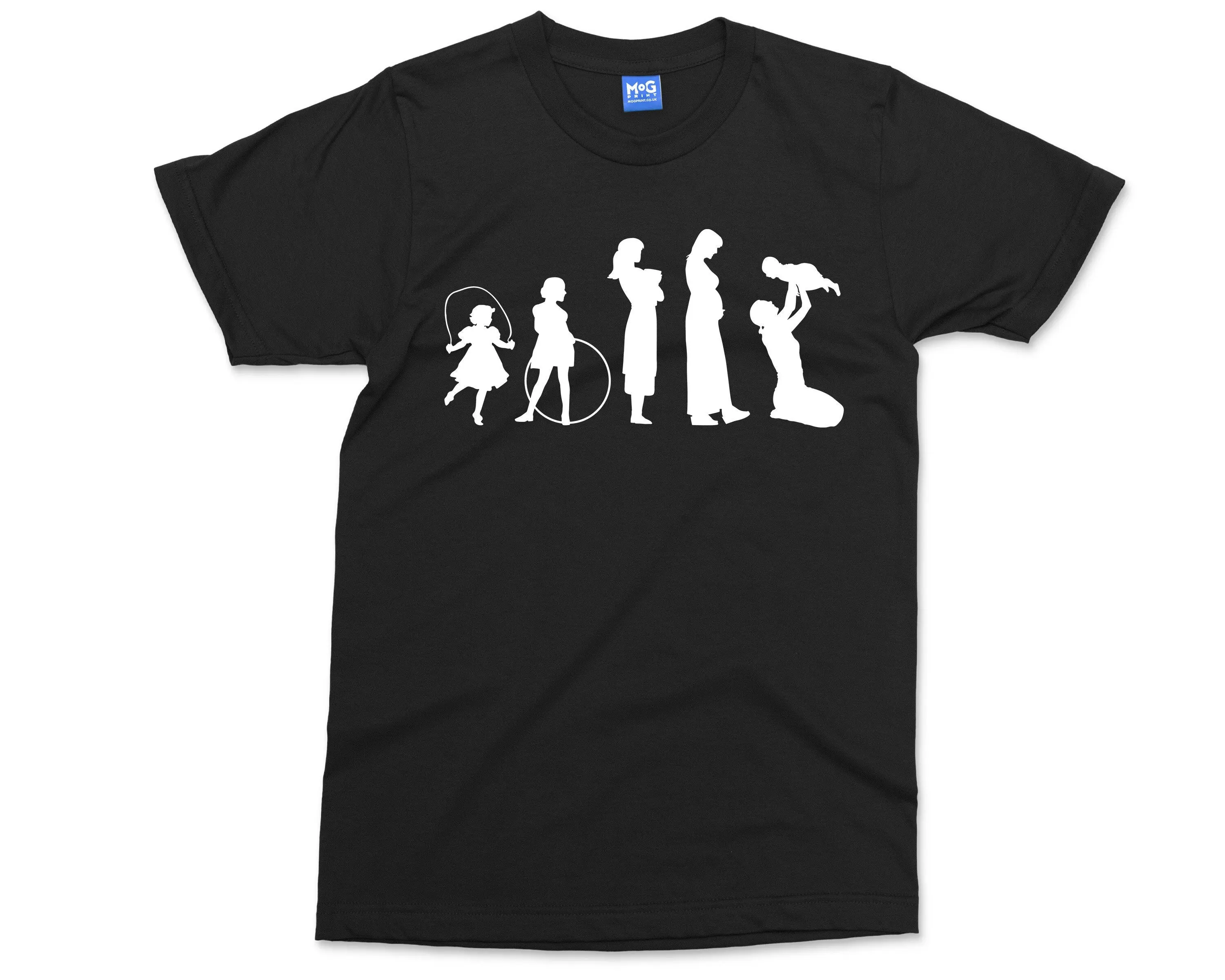 Parenthood Evolution T Shirt Funny Of Family Raising Children Kids Novelty For Parents New Mum To Be