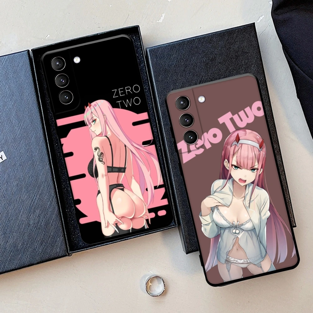 Zero Two Darling in The FranXX Anime Phone Case For Samsung Galaxy S22 23 21 S20 FE Ultra S10 S9 S8 Plus S10e Note 20Ultra Cover