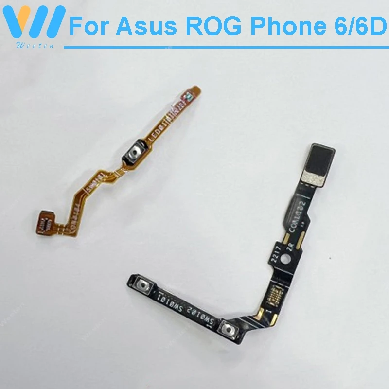 Power Volume Buttons Flex Cable For Asus ROG Phone 6 6D ON OFF Power Volume Side Button Keys Flex Ribbon Replacement Parts