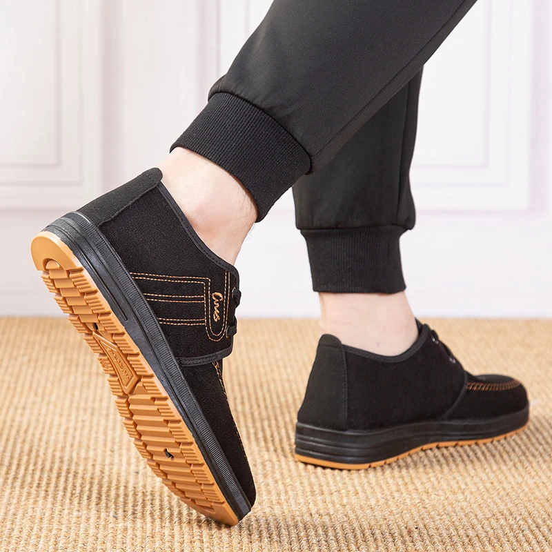 Summer Anti Wear Cloth Slip On Shoes for Men Stretch Knit Upper Flexible Flat Outsole Daily Outdoor Relax Footwear view 5