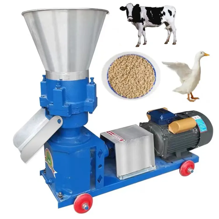 

Animal poultry cattle chicken fish feed pellet making machine floating for livestock feed