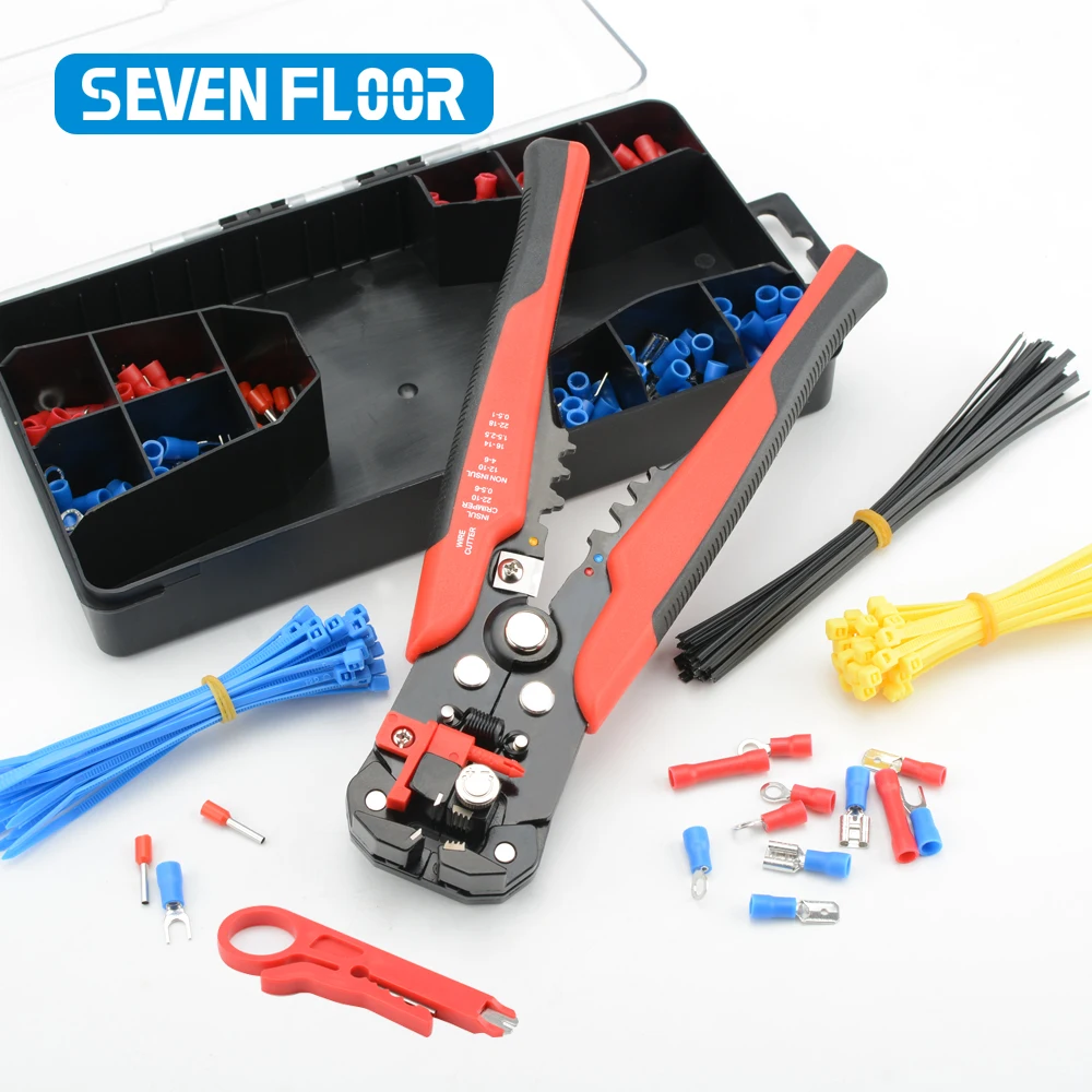 Multi Functional Wire Stripper Tool Set Automatic Stripping Cutter Cable Wire Crimping Electrician Repair Tools