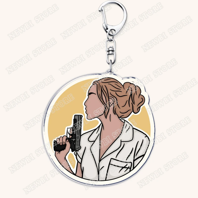 برنامج تلفزيوني شعبي جيني وجورجيا سلاسل المفاتيح للملحقات حقيبة ماركوس بيكر Keyrings مجوهرات الأصدقاء المشجعين الهدايا #3