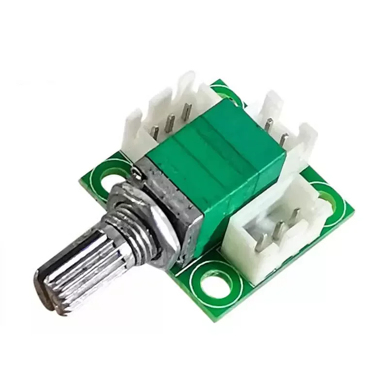 

(1 pcs/lot)Dual channel B50K dual potentiometer with switch potentiometer adapter board, small 09 volume lead board DIY