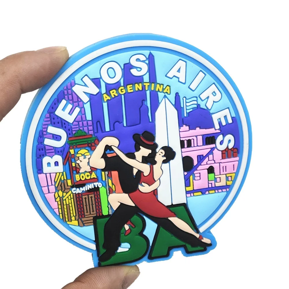 South America Argentina Buenos Aires Ushuaia Rubber Fridge Magnet Tourist Souvenirs  Refrigerator Magnetic Stickers Travel Gift