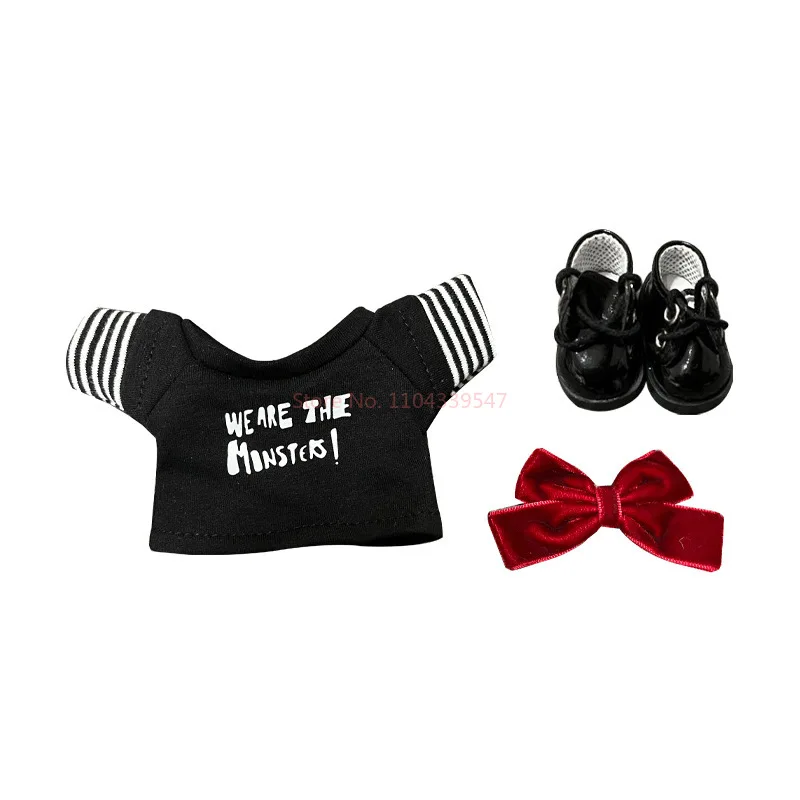 17/38/58Cm Labubu Labubu Valentijnsdag Babykleertjes Set Pluche Pop Kleding Outfit Accessoires Vinyl coating Geen Pop