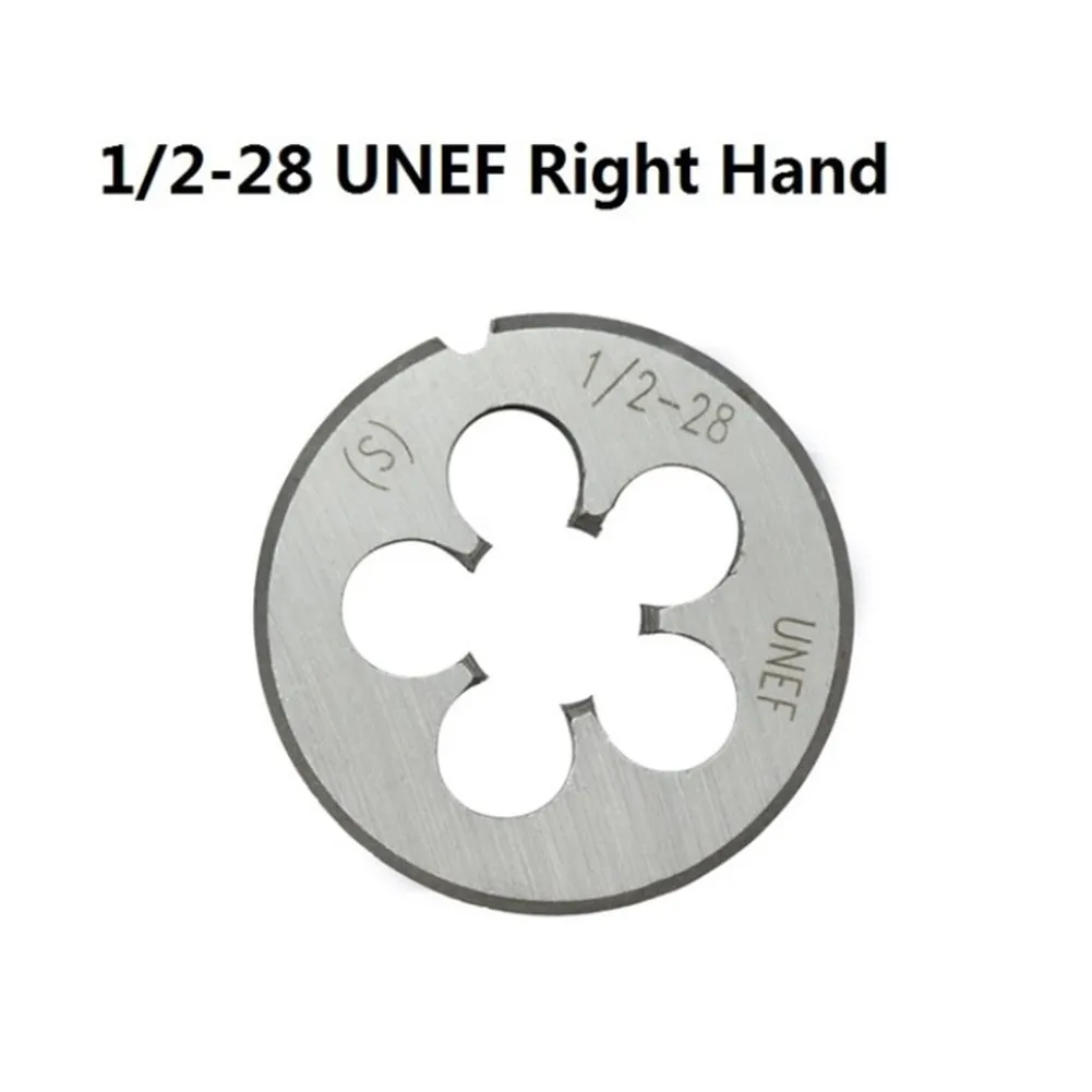 1/2-28 UNEF Silver Alloy Threading Dies Right Hand For Molding Machine Screw Die Metal Threading Tools Metric Thread Die