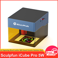 Sculpfun iCube Pro 5W Laser Engraver 0.06mm Spot 130x130mm Area with Smoke Filter & Eye Protection Shield