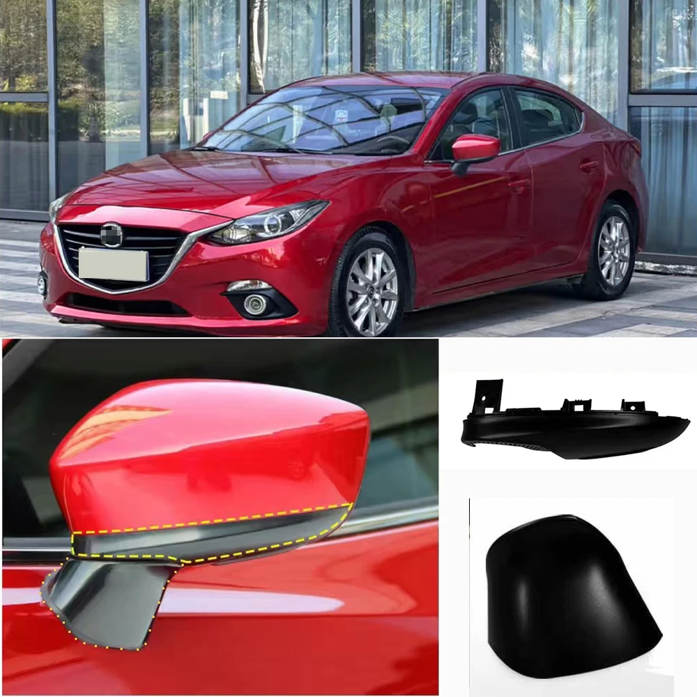 

for Mazda3 Axela 2014 - 2016 2017-19 Replacement of exterior rearview mirror cover Side rearview mirror lower cover bottom cover