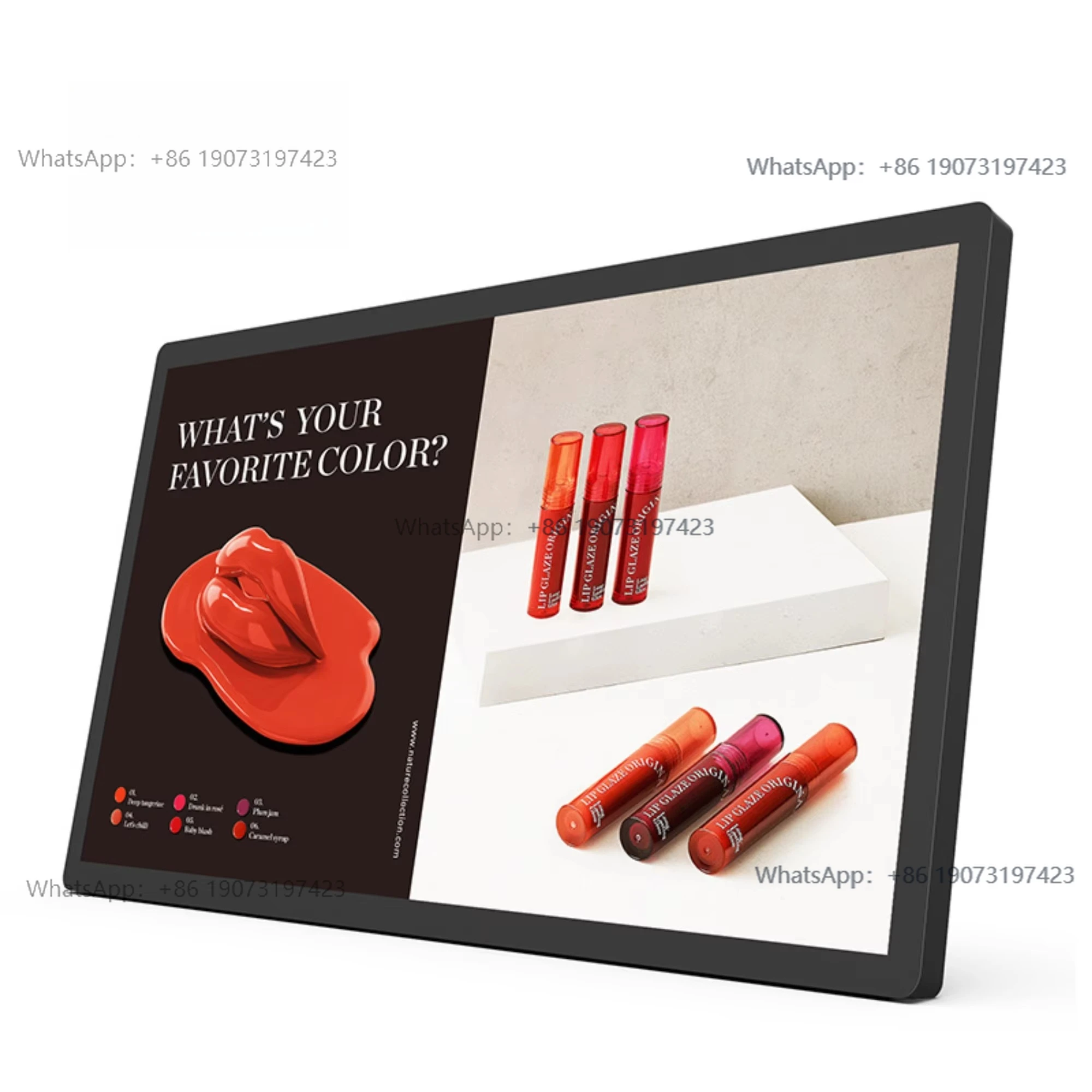 21.5 inch digital signage wall-mounted ultra-thin LCD panel capacitive touch screen RK3568 Android 11 2 + 16gb business