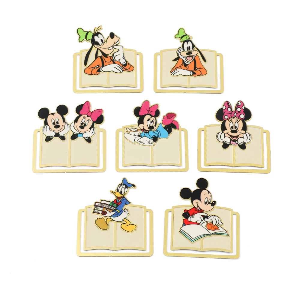 Disney Mickey Mouse and Donald Duck Cartoon Creative Book Series Bookmark for Women Men Kids Fans Book Page Clip Birthday Gifts