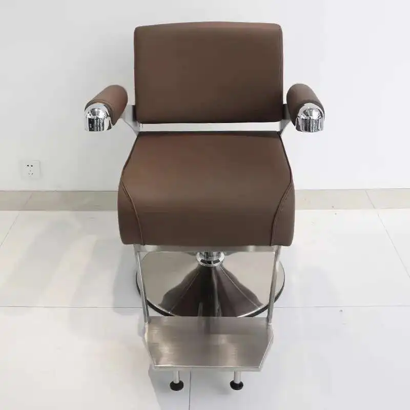

Luxury Professional Stainless Steel Barber Chair Nail Chaise Salon Armchair Swivel Chair Living Room Ergonomic Stool Furniture