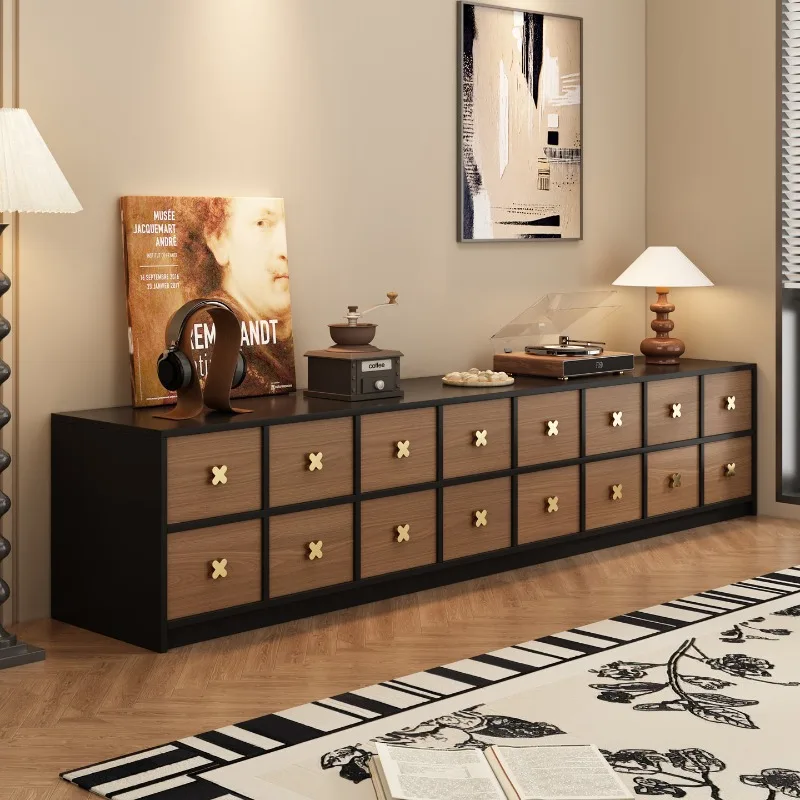 

Nordic Wood Tv Stands Drawers Designer Retro Coffee Universal Organizer Tv Table Living Room Modern Muebles Trendy Furniture