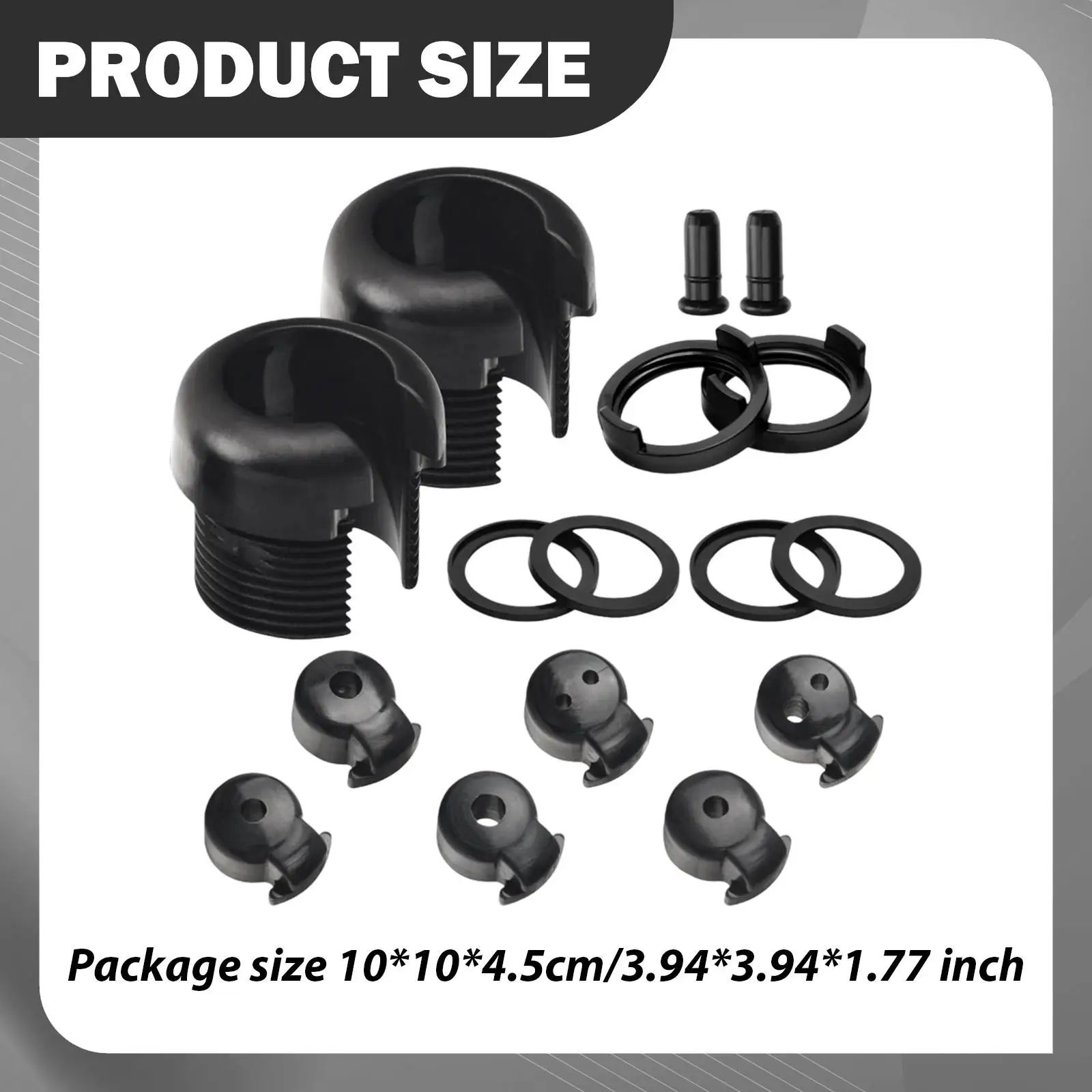 Through Hull Wiring Kit for Kayaks Easy Install ABS Black Marine Boat Camera Mount and 12V Switch Panel