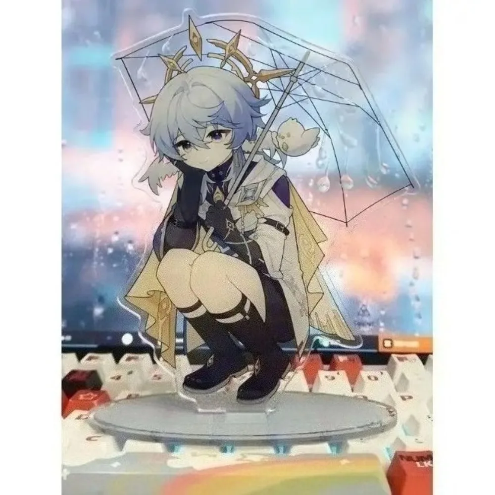 Honkai:Star Rail Dr. Ratio Aventurine Sunday Hold An Umbrella Acrylic Figure Stand Model Plate Standing Sign Desk Ornaments Gift