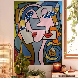 Artist Pablo Picasso Tapestry Art Printing Japanese Wall Tapestry Anime Wall Hanging Home Decor