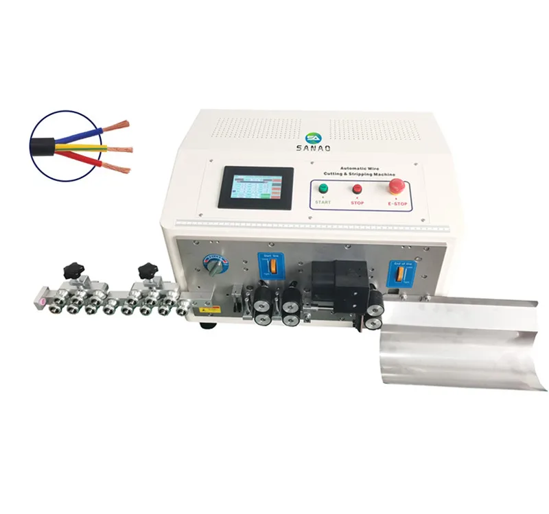 Four-wheel Drive Automatic Wire Stripping Machine Is Used for Multi-core Sheathed Wires