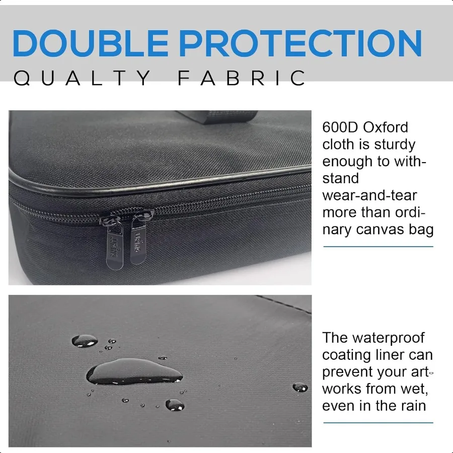 CarryAll WiredFrame Nylon Portfolio Case 23 Inches by 17 Inches Black