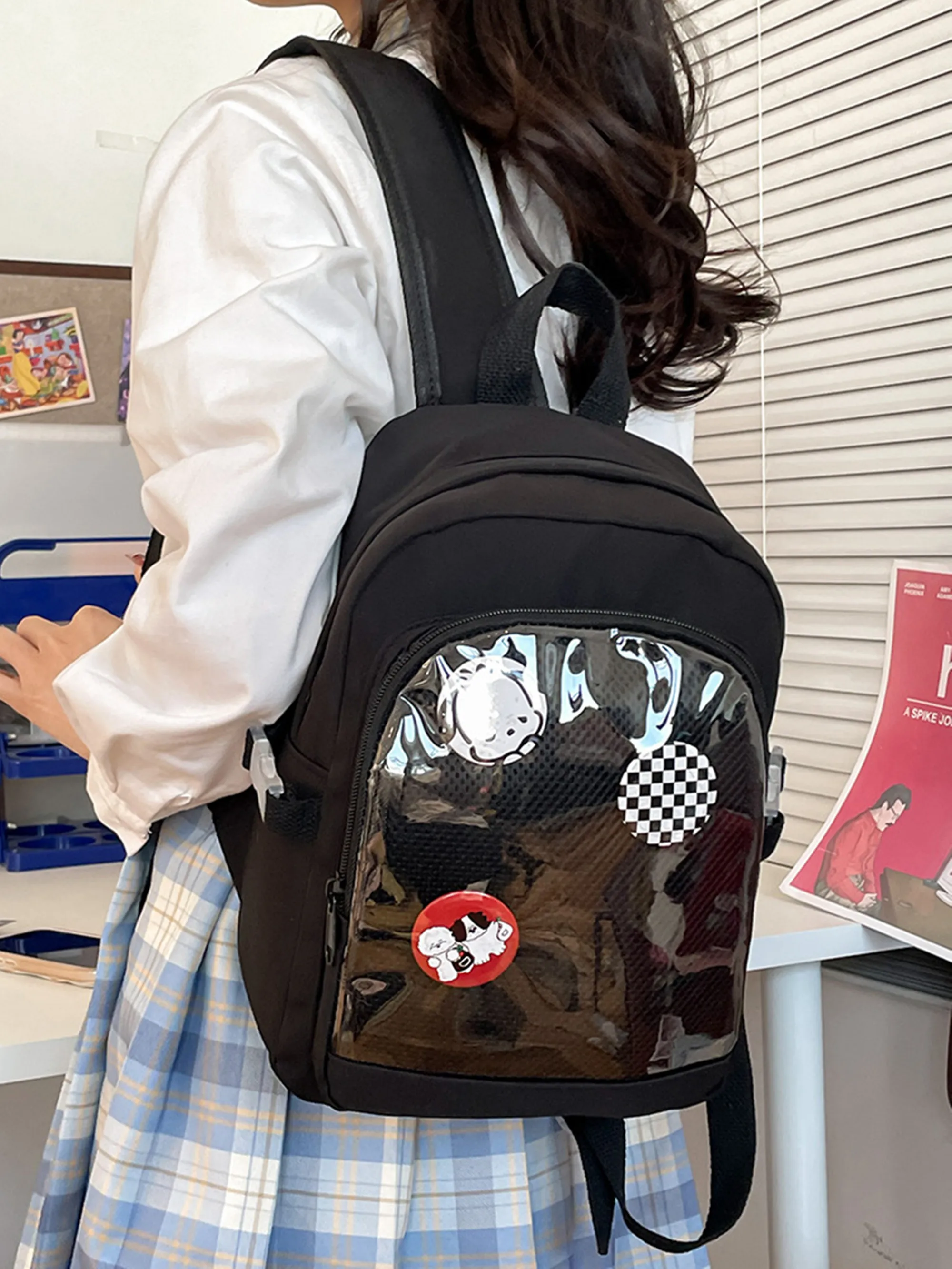 

Japanese School Bags For Teenage Girls Transparent Pockets Itabag Women New 2024 Kawaii JK Backpack Women Girls Ita Backpacks