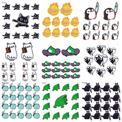 10PCS/Lots Cute Animal Embroidery Patch Frog Cat Patch Iron On Patches For Clothing Cartoon Patches On Clothes Sewing Stickers