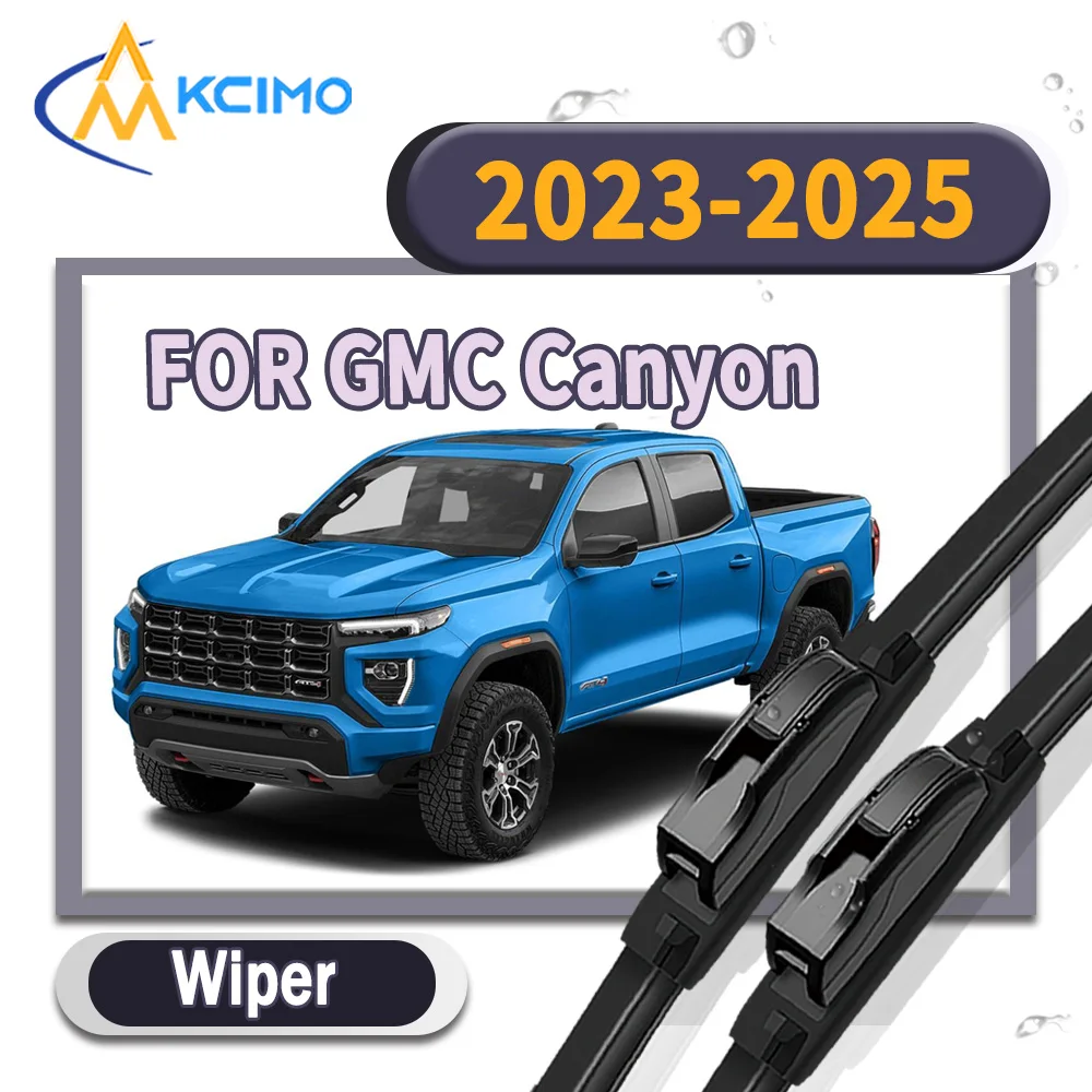 

High Performance Silent Windshield Wiper Blades 2Pcs for GMC Canyon 2023-2025 Clear View Car Rain Brush Auto Accessories