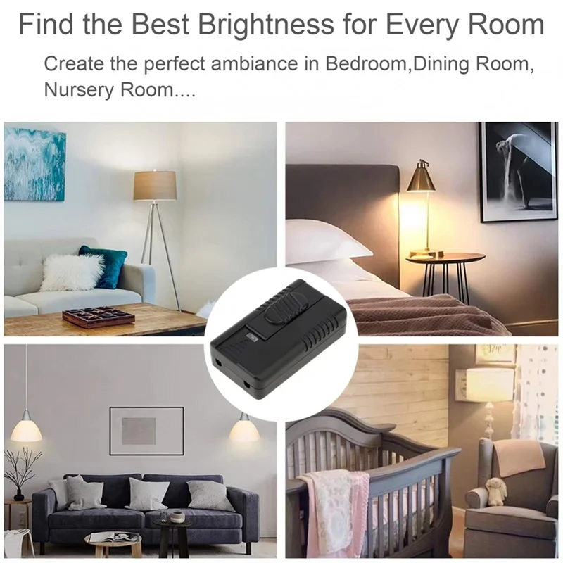 AEE7-Foot Dimmer Interruttore Gamma completa Interruttore di controllo scorrevole in linea per lampada da pavimento Lampada a LED Lampadina a incandescenza 100 V-120 V Spina UE