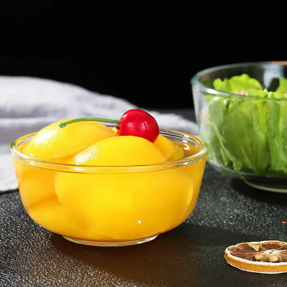 Glass Salad Bowl Thickened Glass Mixing Bowl Large Capacity Salad Bowl Soup Noodles Heat Resistant & Microwave Safe Kitchenware