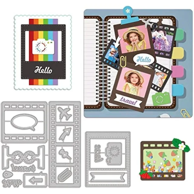 Film Backgroun matryce do wycinania aparat fotograficzny ramka na zdjęcia matryce ze stali węglowej do scrapbookingu karty DIY rzemiosło dekoracyjne