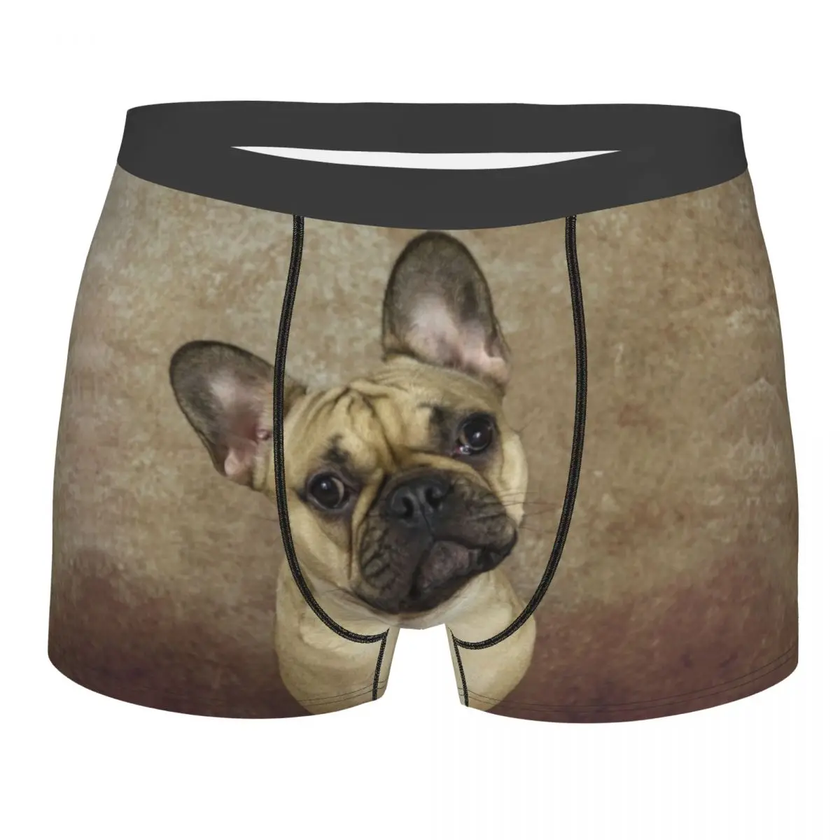 Benutzer definierte französische Bulldogge Boxershorts für Homme 3D-Druck Haustier Hund Unterwäsche Höschen Slips weiche Unterhose